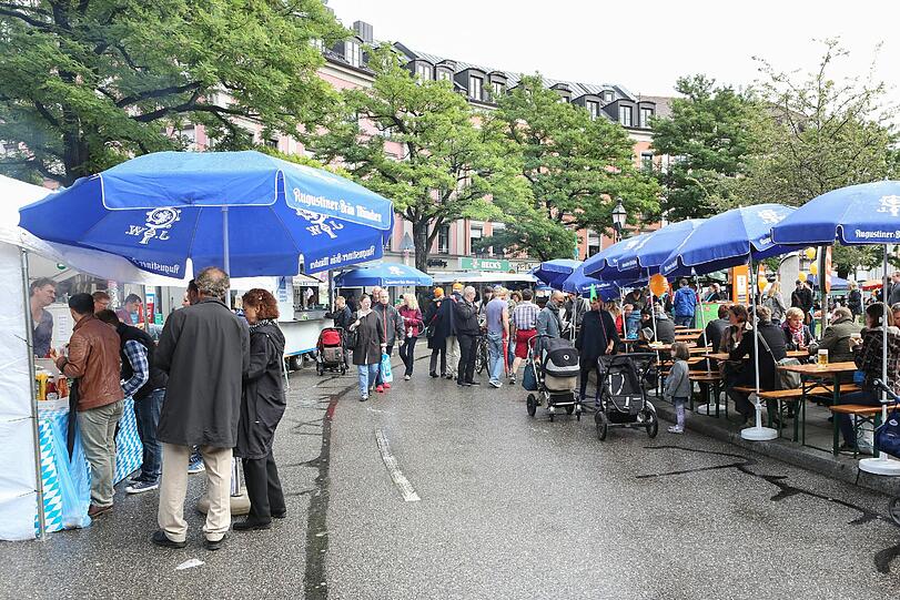 Dem durchwachsenen Wetter zum Trotz: Beim Gärtnerplatzfest hatten alle ihren Spaß.