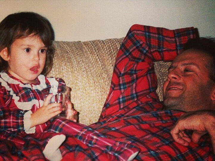 Entzückend: Papa und Töchterchen Willis