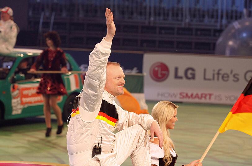 Stefan Raab bei der Autoball EM 2012 in Köln.