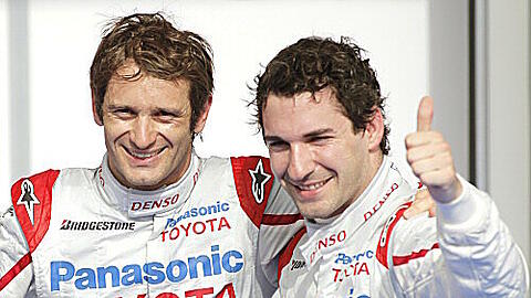 Fröhliche Toyota-Piloten: Trulli (.) und Glock