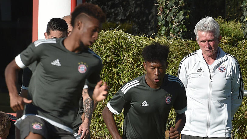 Der Tag vor dem Champions-League-Neustart von Triple-Triumphator Jupp Heynckes: Die Bilder vom Abschlusstraining des FC Bayern vor dem Heimspiel gegen Celtic Glasgow.