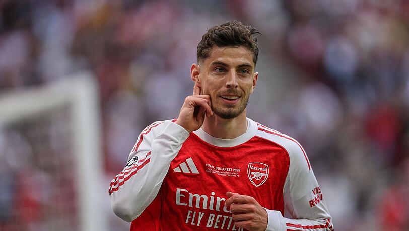 Liebt die große Fußballbühne: Arsenal-Stürmer Kai Havertz. Liebt die große Fußballbühne: Arsenal-Stürmer Kai Havertz.