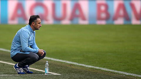 1860-Trainer Vitor Pereira beim Spiel seiner Löwen gegen den Karlsruher SC.