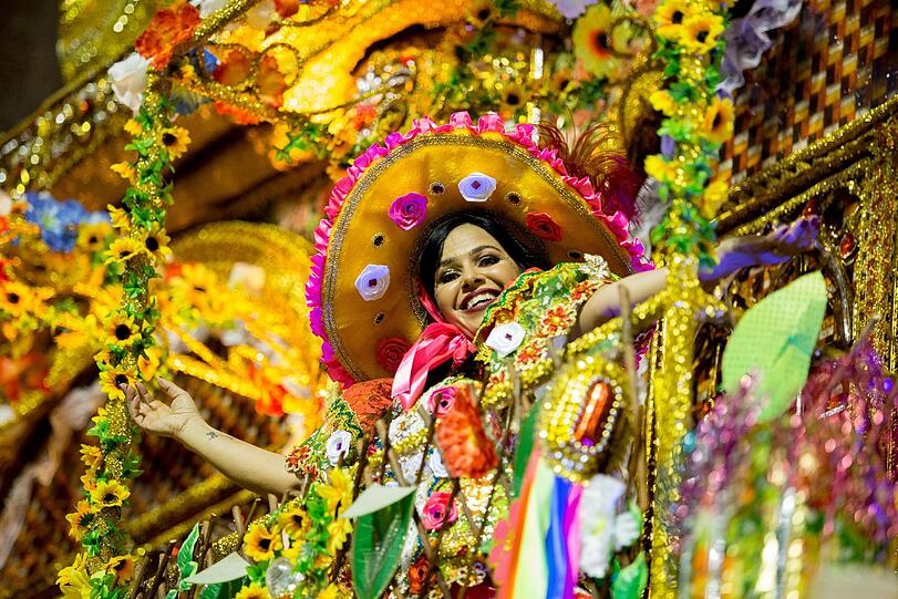 Heiße Rhythmen, heiße Tänze: Die besten Bilder vom Karneval im Sambodromo in Rio.