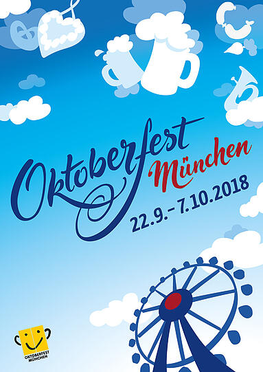 Das Siegerplakat mit dem Motiv für die Wiesn 2018.