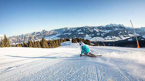 Ein perfektes Ziel für Skifahrer das Skigebiet von St. Johann in Tirol und Oberndorf mit seinen 40 Pistenkilometern.