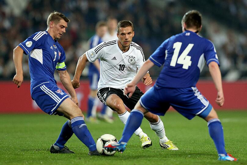 LUKAS PODOLSKI: Ersetzte in Minute 75 Klose. Ohne größere Aktionen. NOTE 3
