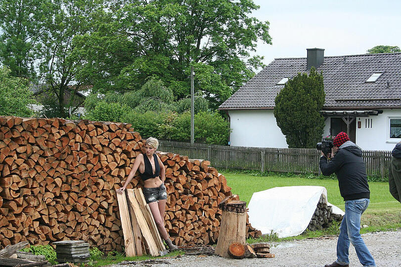 Making-Of-Bilder des Jungbauernkalender 2014.