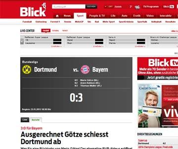 Das Schweizer Portal blick.ch