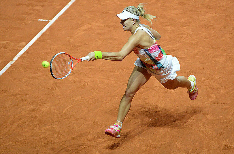 Nach 72 Minuten verwandelte Angelique Kerber ihren ersten Matchball.