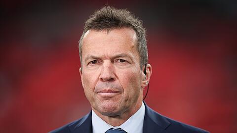 Lothar Matthäus, ehemaliger Fußballspieler und TV-Experte, vor einem Interview.