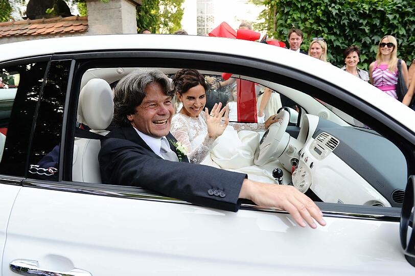 Michael Käfer mit Ehefrau Clarissa.