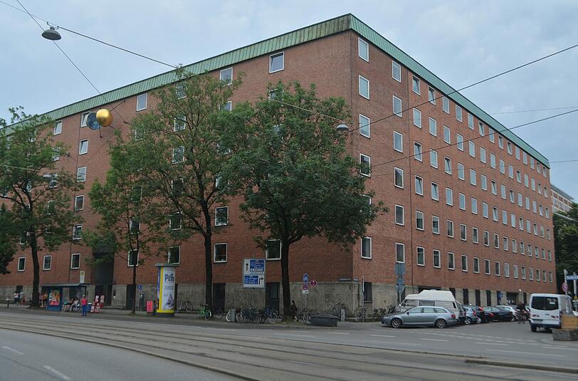 Deutsches Patent- und Markenamt, Zweibrückenstraße (1953 &ndash; 1959), entworfen von Franz Hart und Georg Hellmuth Winkler.