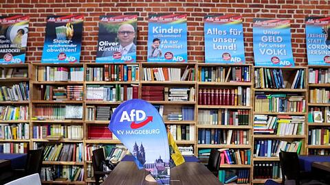 Die AfD liegt in Sachsen-Anhalt klar hinter der CDU.
