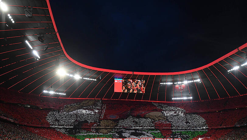 Sorgten f&uuml;r eine gigantische Choreo vor Anpfiff: Die Ultras des FC Bayern.