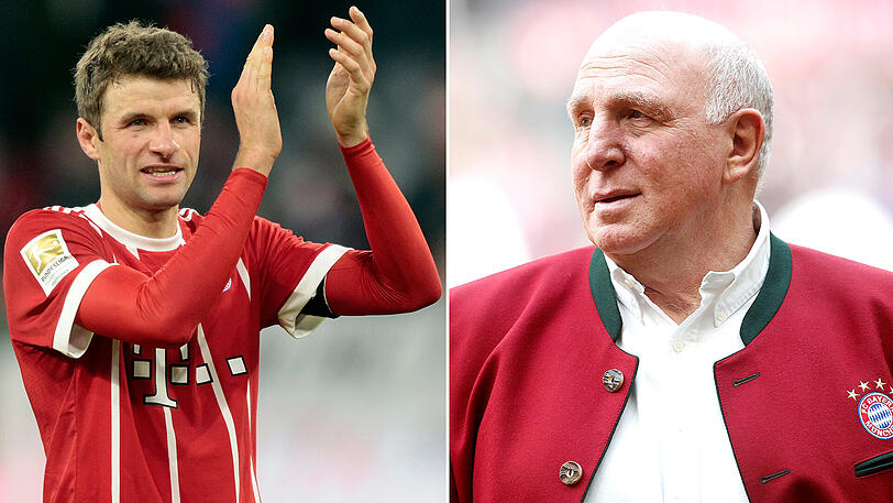 Ex-Bayern-Stürmer Dieter Hoeneß (rechts) über Jetzt-Bayern-Stürmer Thomas Müller: "Er ist unheimlich wertvoll."