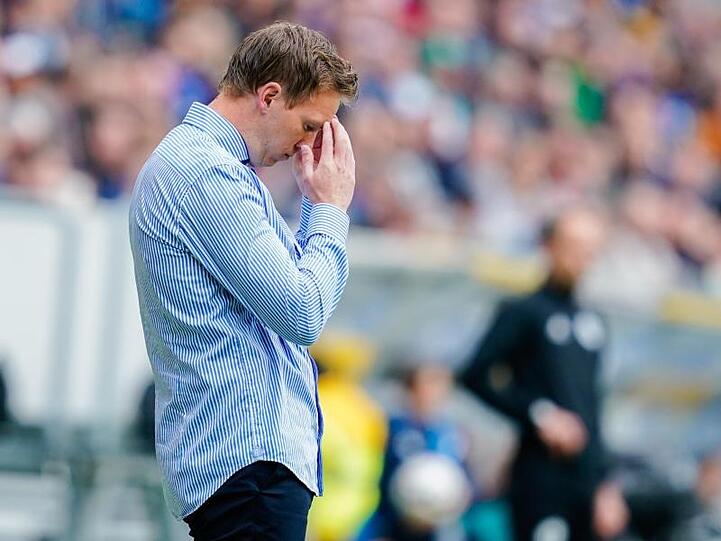 Hoffenheims Trainer Julian Nagelsmann war nach der Niederlage gegen Bremen bedient.