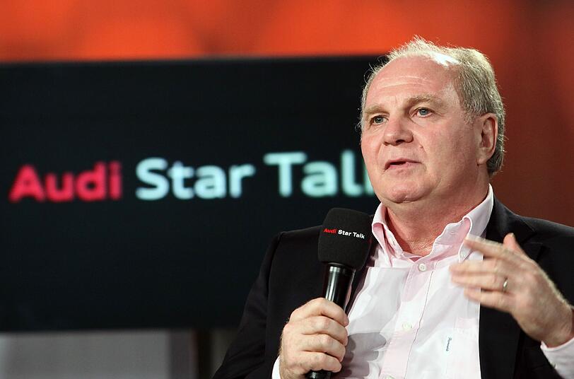 In der Sport-Personality-Show AUDI Star Talk hat Uli Hoeneß nicht nur über die Zukunft des FC Bayern und das Titel-Duell mit Borussia Dortmund gesprochen, sondern auch zum Basketball gegriffen: Mit seinem Sieg im "Charity-Shootout"-Freiwurf-Duell gegen Moderator Klaus Gronewald "erwarf" er 5000 Euro für die ?Dominik Brunner Stiftung'.