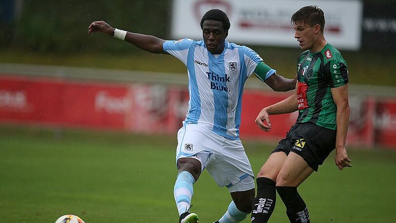 Will sich für die 1:2-"Hinspiel"-Pleite revanchieren: Innenverteidiger Rodnei vom TSV 1860, hier gegen Wackers Florian Jamnig. Will sich für die 1:2-"Hinspiel"-Pleite revanchieren: Innenverteidiger Rodnei vom TSV 1860, hier gegen Wackers Florian Jamnig.