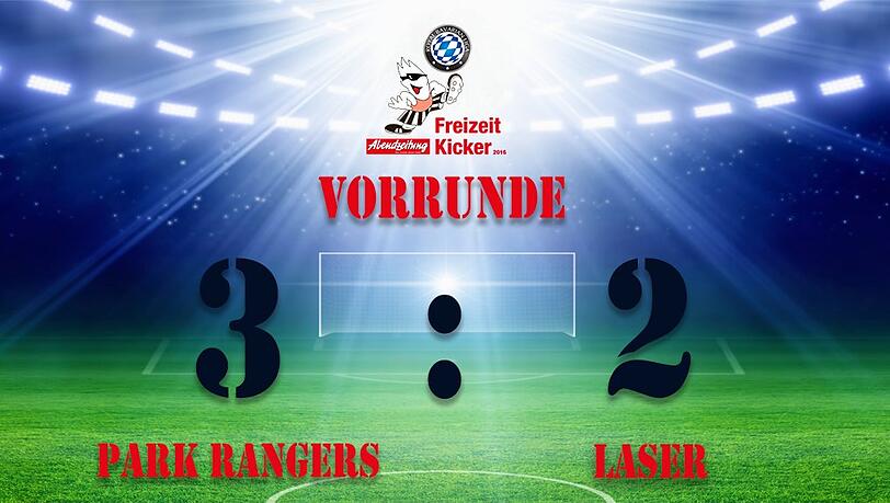 Die Park Rangers gewannen das Spiel mit 3:2. Die Park Rangers gewannen das Spiel mit 3:2.