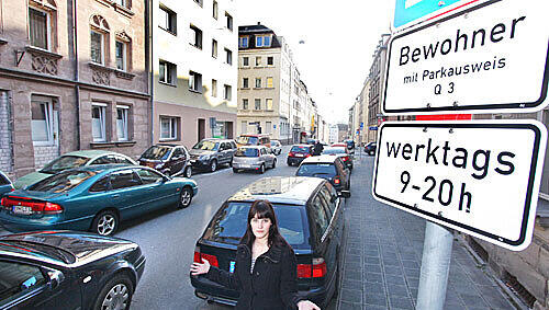 Parkchaos in Johannis: Tanja Sterian (25) kämpft für mehr Bewohnerparkplätze. Parkchaos in Johannis: Tanja Sterian (25) kämpft für mehr Bewohnerparkplätze.
