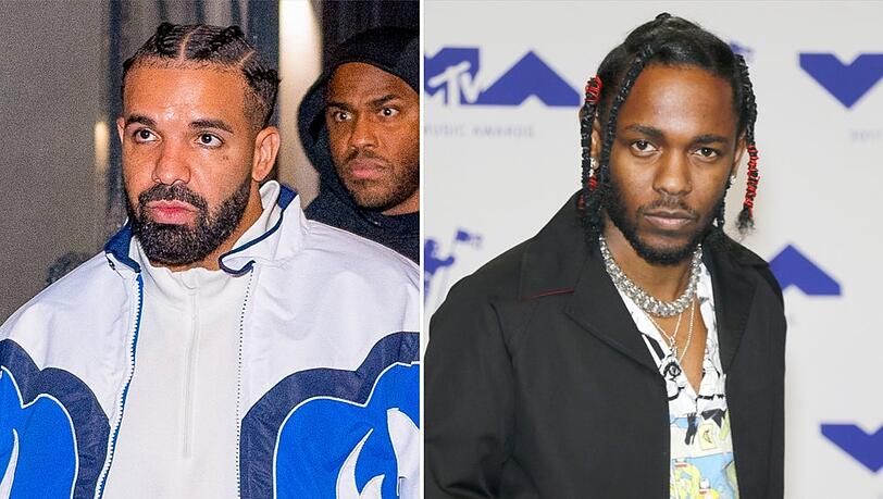 Drake (li.) ist gegen einen Disstrack seines Rivalen Kendrick Lamar vorgegangen.