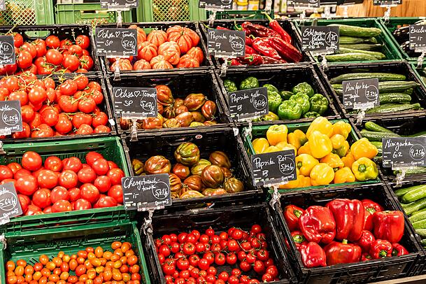Viele Produkte kommen direkt von Landwirten aus der Umgebung