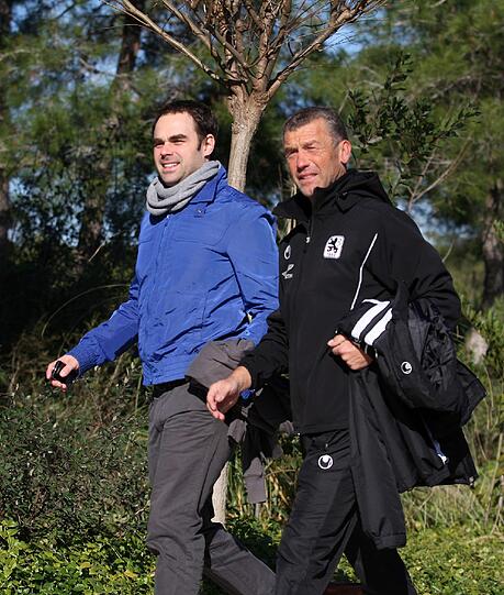 Robert Schäfer zu Gast im Trainingslager des TSV 1860 München - die Bilder.
