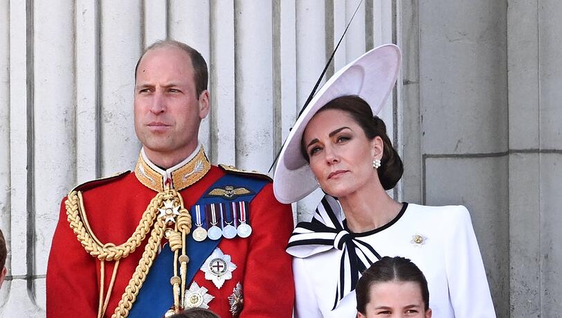 Prinz William und Prinzessin Kate Ende Juni bei der "Trooping the Colour"-Parade mit Prinzessin Charlotte und Prinz Louis.