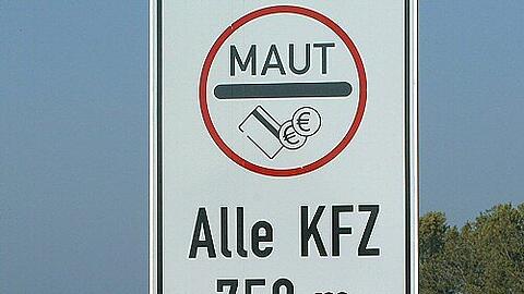 Bald auch in Deutschland? - Maut für Pkw (Symbolbild)