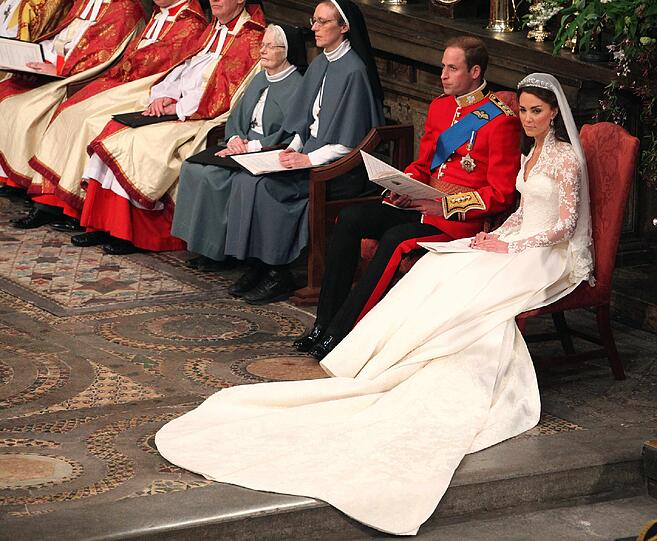Ein Traum in weiß: Kates Hochzeitskleid.