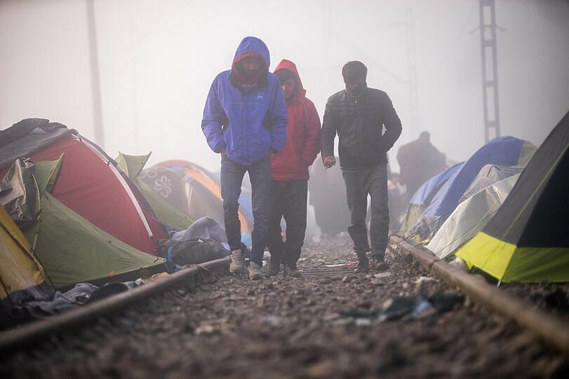 Erschütternd: Szenerie in Idomeni, wo Tausende Flüchtlinge festsitzen.