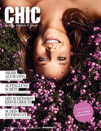 Sabine Fischer ist auf dem Cover der aktuellen CHIC.