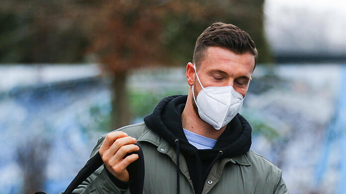 Quirin Moll im Februar auf dem Trainingsgelände der Sechzger.