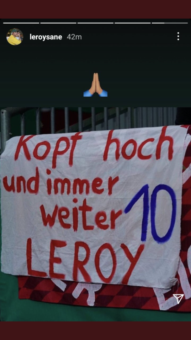 Leroy Sané wird die Unterstützung einiger Fans gut tun. Leroy Sané wird die Unterstützung einiger Fans gut tun.