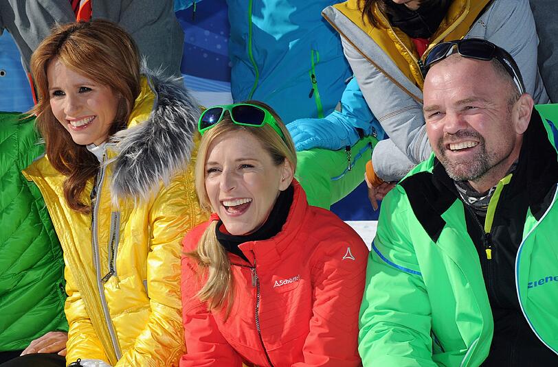 Stefanie Hertel (Mitte) mit Moderatorin Mareille Höppner und Ex-Boxer Sven Ottke
