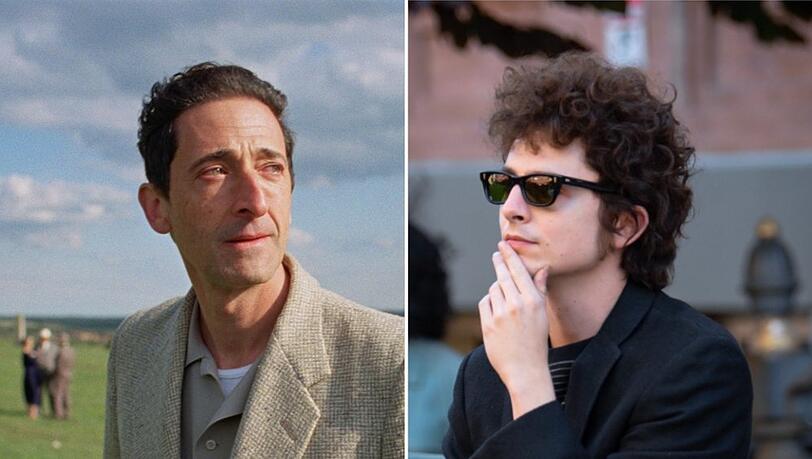 Adrien Brody oder doch Timothée Chalamet? Einer der beiden wird höchstwahrscheinlich den Oscar als "Bester Hauptdarsteller" abgreifen.