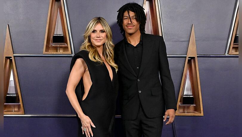 Heidi Klum mit Sohnemann Henry bei den American Music Awards.