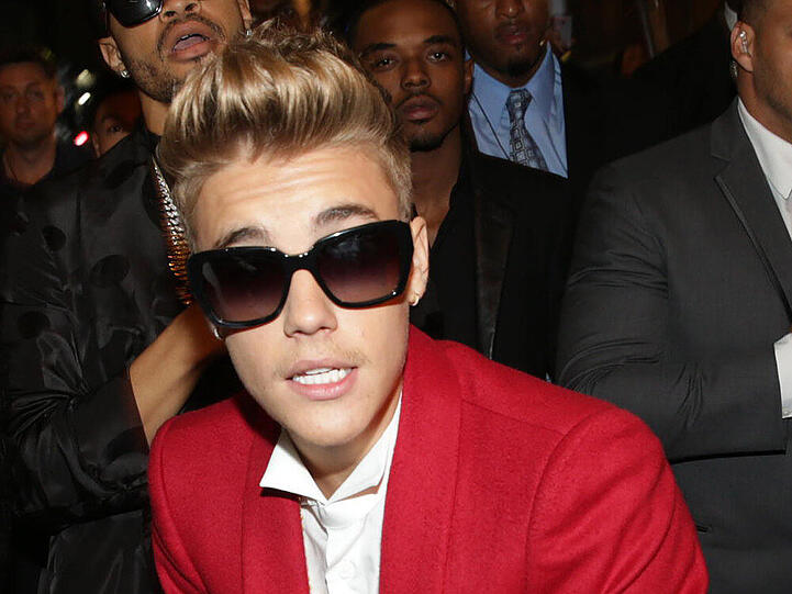 Justin Bieber bei der Premiere seines Films "Justin Bieber's Believe"