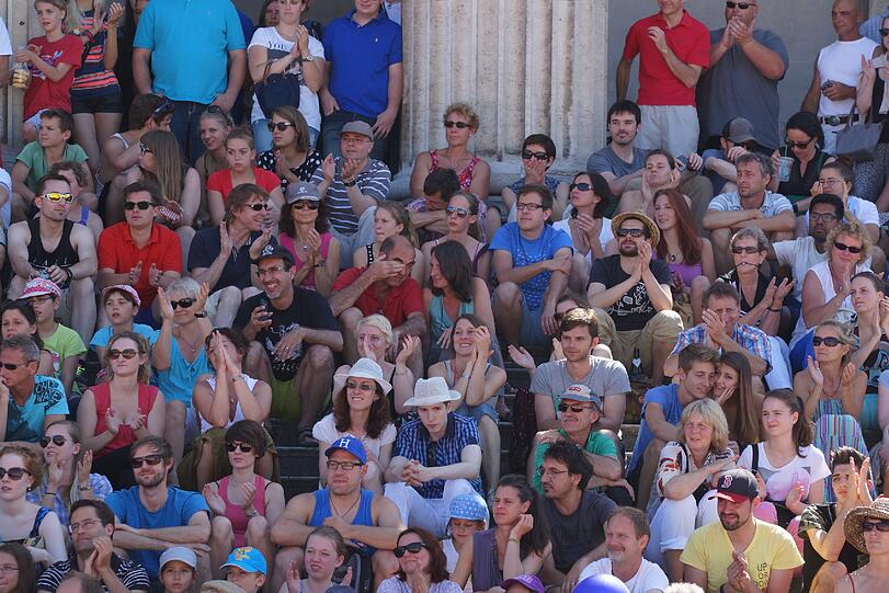Rund 70 Sportarten konnten die Besucher beim Festival am Könisgplatz ausprobieren.