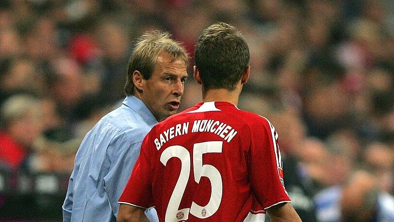 Da ging alles los: Am 15. August 2008 wechselt Trainer Jürgen Klinsmann in der 79. Minute Thomas Müller gegen den HSV ein. Da ging alles los: Am 15. August 2008 wechselt Trainer Jürgen Klinsmann in der 79. Minute Thomas Müller gegen den HSV ein.