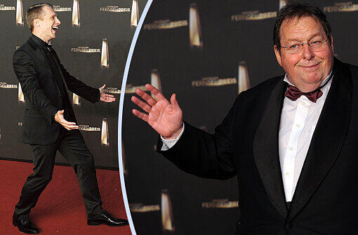 Oliver Pocher moderierte den deutschen Fernsehpreis, Ottfried Fischer bekam dort einen Ehrenpreis.