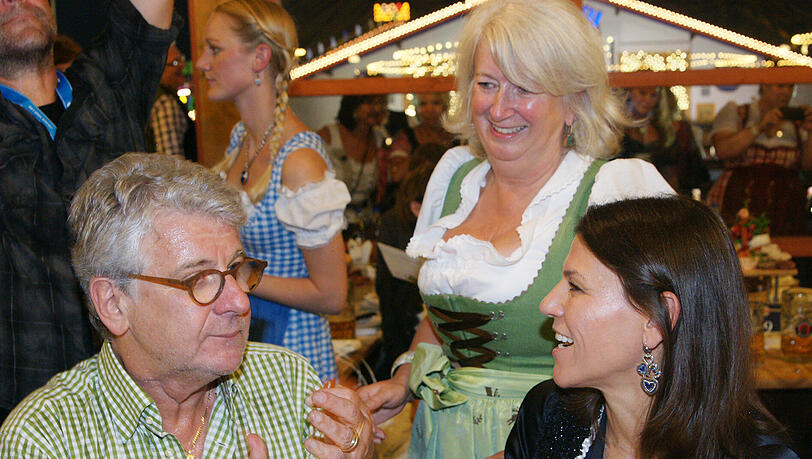 Fußballkommentator Marcel Reif, Landtagskorrespondentin Angela Böhm und Marion Kiechle. Fußballkommentator Marcel Reif, Landtagskorrespondentin Angela Böhm und Marion Kiechle.