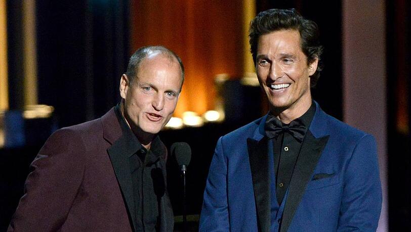Woody Harrelson (li.) und Matthew McConaughey standen für "True Detective" vor der Kamera.