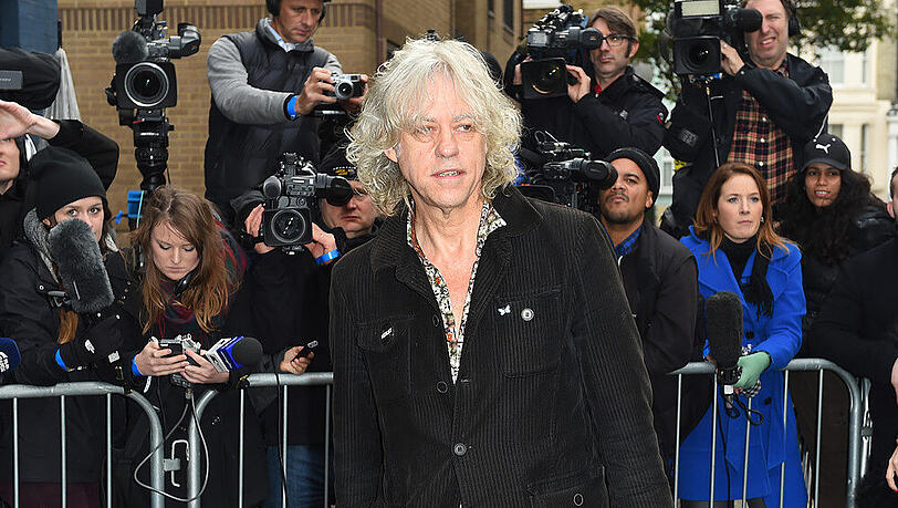 Wenn er ruft kommen die Stars: Sir Bob Geldof auf dem Weg ins Studio Wenn er ruft kommen die Stars: Sir Bob Geldof auf dem Weg ins Studio