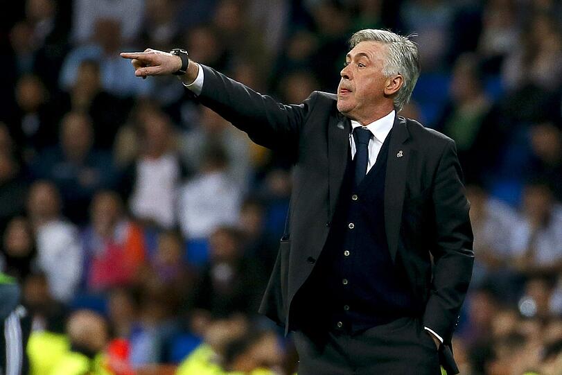 Real Madrids Trainer Carlo Ancelotti.
