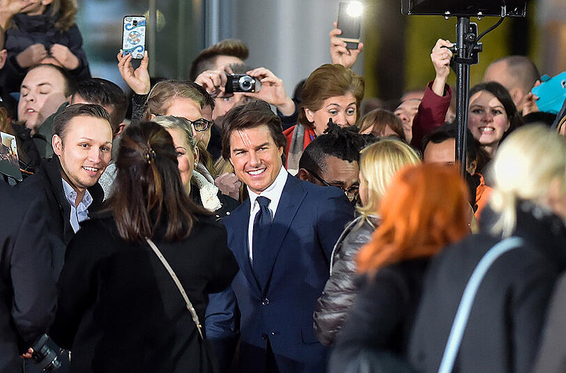 Hauptdarsteller Tom Cruise bei der Deutschlandpremiere von "Jack Reacher 2".