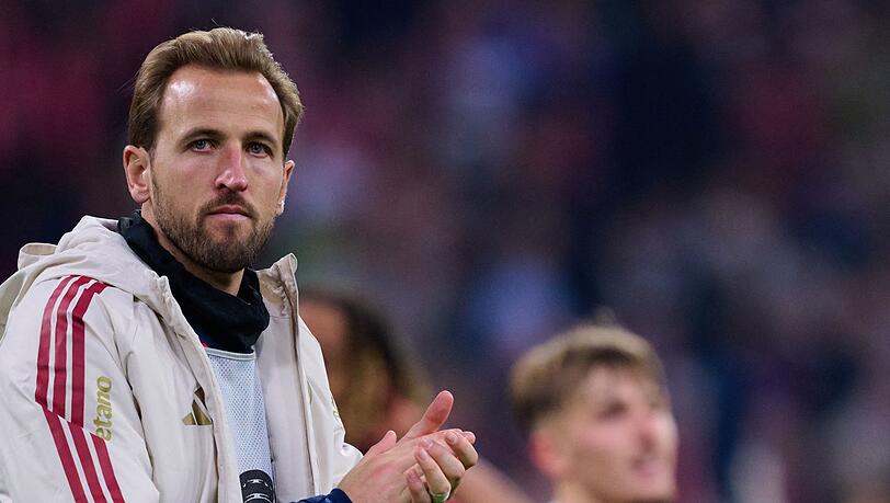 Harry Kane klatscht nach dem 6:1 gegen Magdeburg. Harry Kane klatscht nach dem 6:1 gegen Magdeburg.