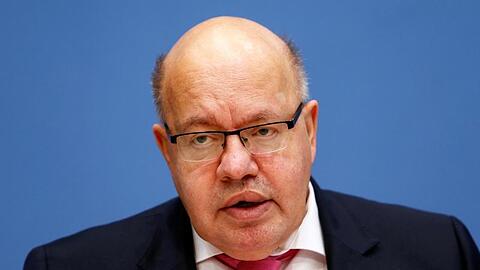 Peter Altmaier (CDU) spricht bei einer Pressekonferenz.