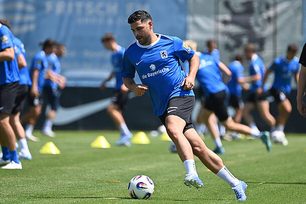 Wirkt wuchtig: Sechzig-Stürmer Kevin Volland. Wirkt wuchtig: Sechzig-Stürmer Kevin Volland.